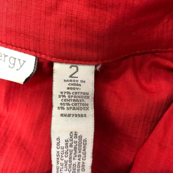 Zenergy by Chico's Women Full Zip Jacket Size 2 Red B241 -30 - Picture 15 of 16